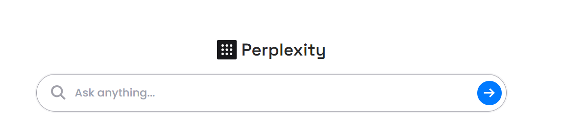 PerplexityのWebページにアクセスする